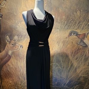 White House Black Market Sleeveless formal long romper jumpsuit size 4